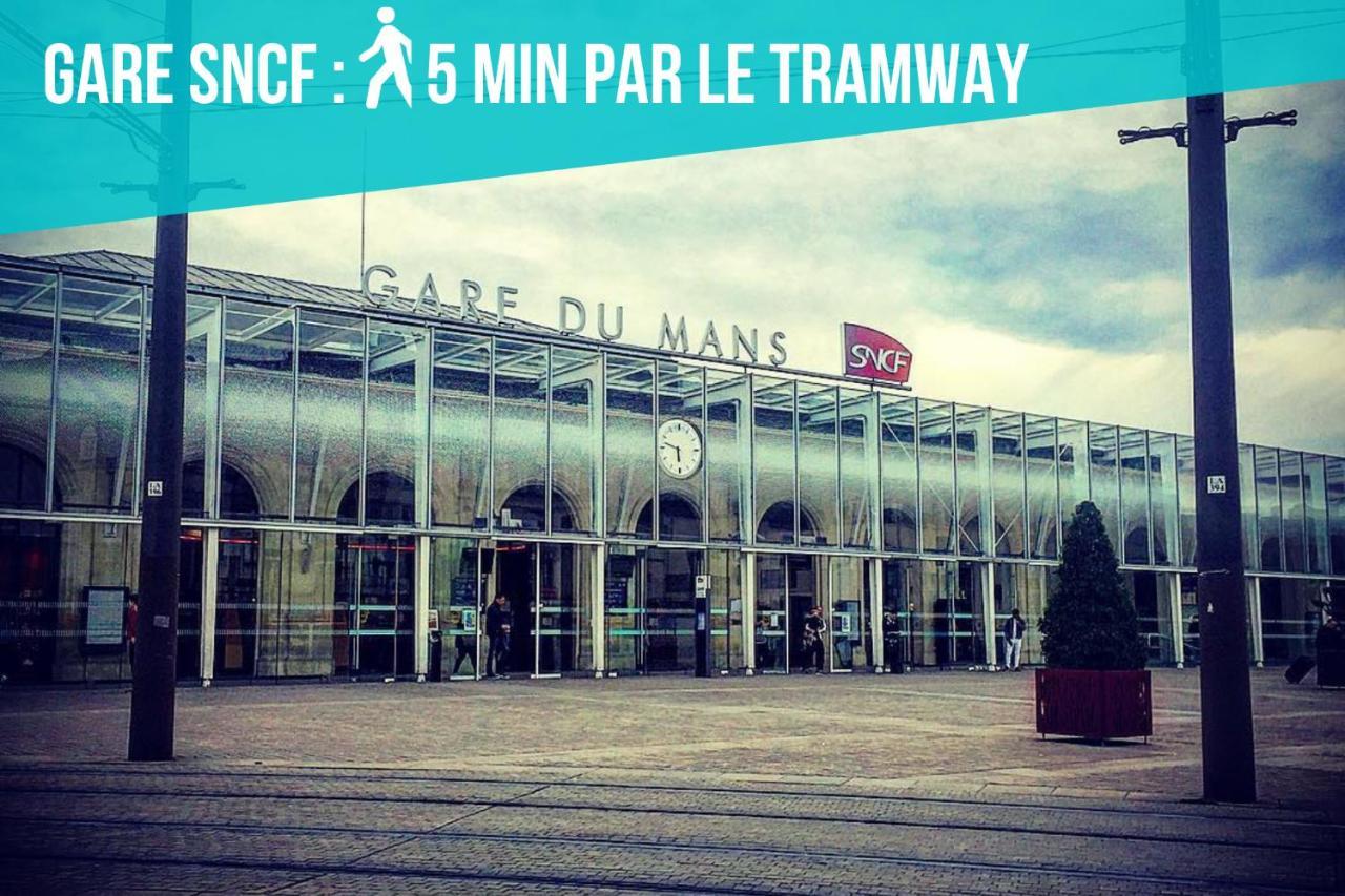 Tramway 12 Rdc Jaures Cosy Proche Gare Apartment Le Mans Exterior photo